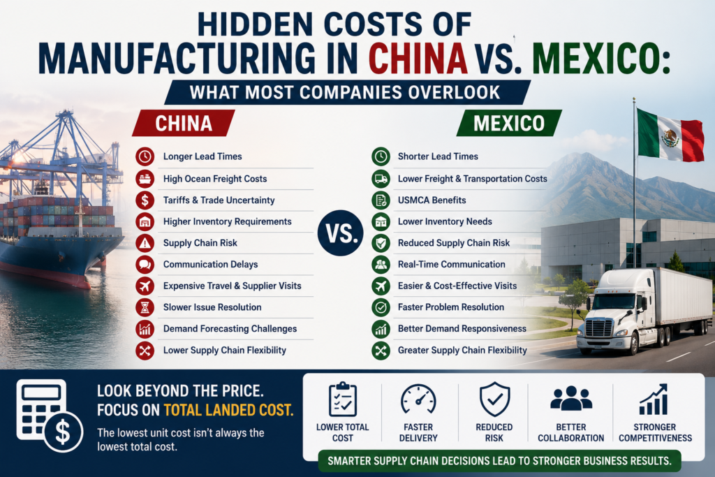 Hidden Costs of Manufacturing in China vs. Mexico